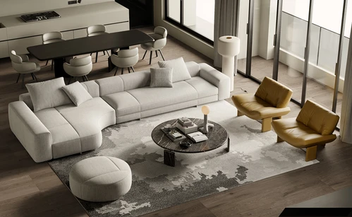 minotti 现代客餐厅