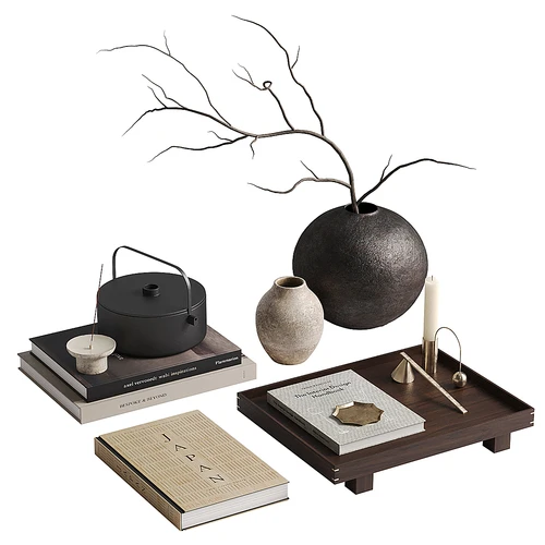 现代桌面摆件 花瓶 茶具