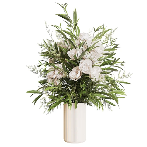 现代花瓶花卉