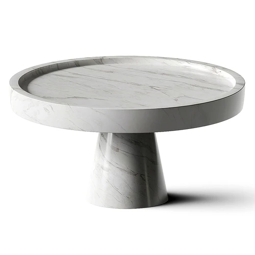 Monitillo Marmi 大理石圆形茶几托盘
