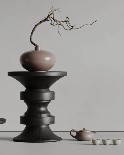 现代干枝花瓶