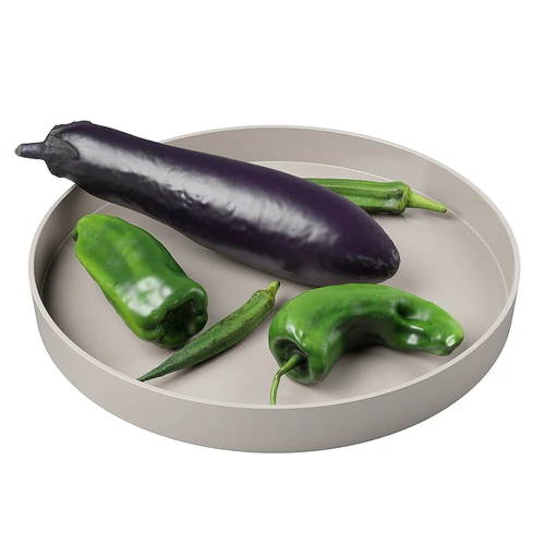 茄子青辣椒