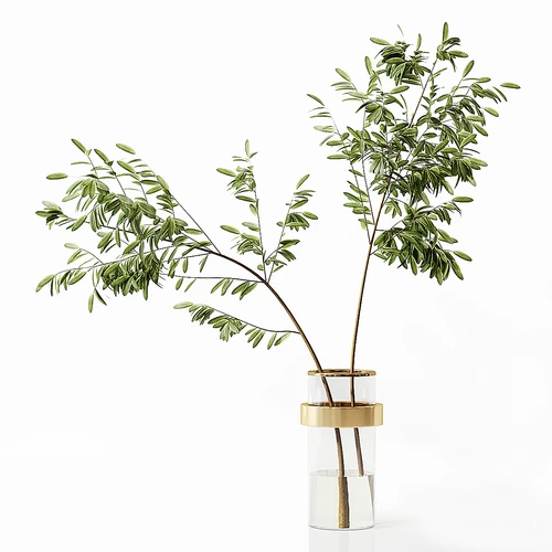 现代花瓶花卉
