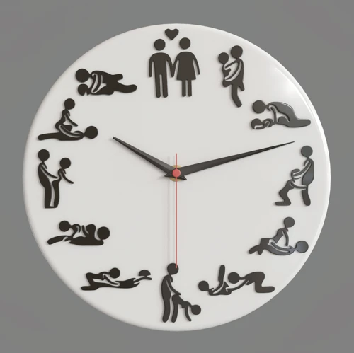 成人爱情艺术造型挂钟18+