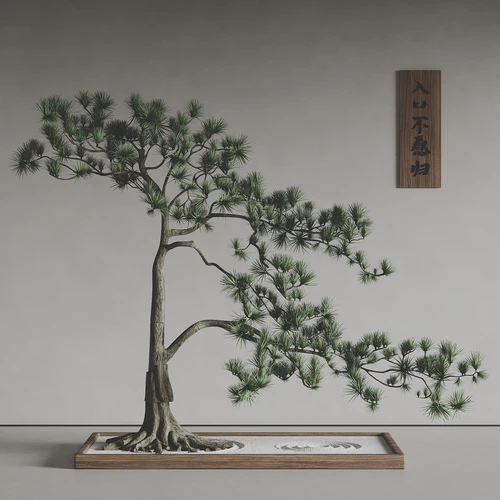 新中式松树摆件