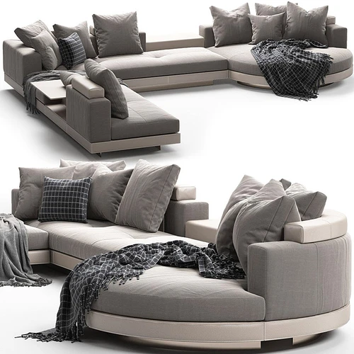 现代简约 minotti 模块沙发