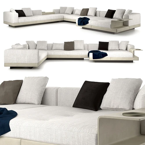 现代简约 minotti 多人沙发