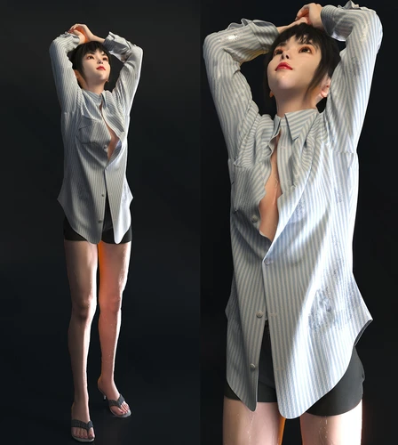 沐浴的女人