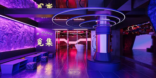 赛博朋克风酒吧