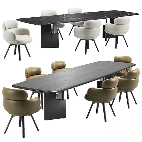 Minotti 现代餐桌椅组合