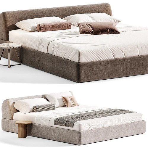 Minotti 现代双人床