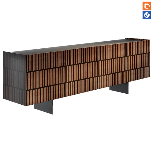 Archiproducts 复古实木电视柜