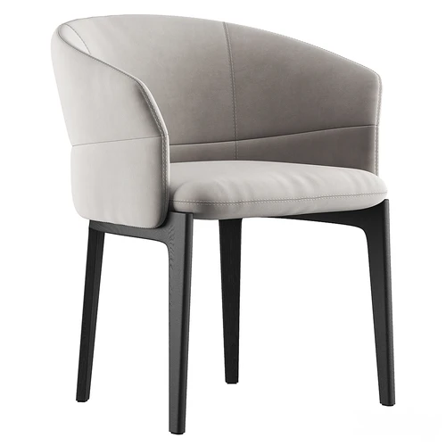 Molteni 现代布艺皮革餐椅