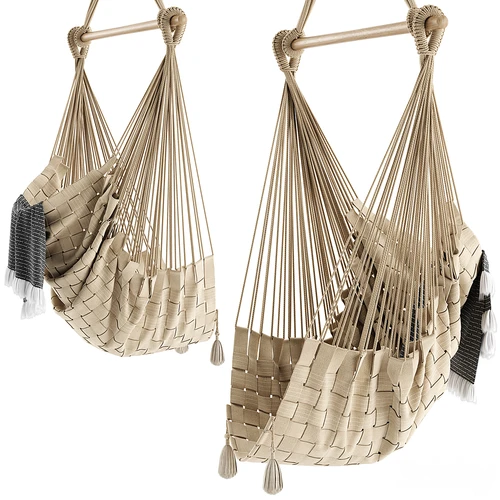 Hammock 侘寂风绳编布艺吊椅
