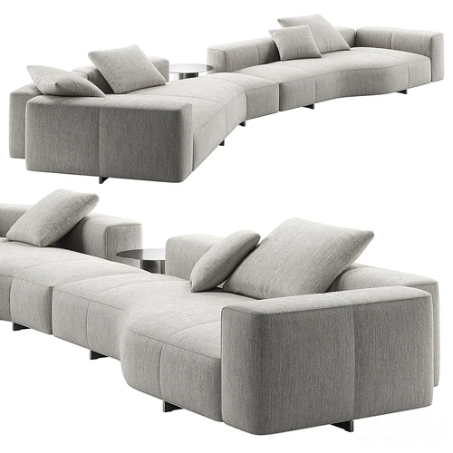 Minotti 现代布艺多人沙发