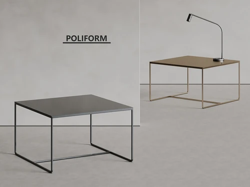 poliform 现代金属桌子
