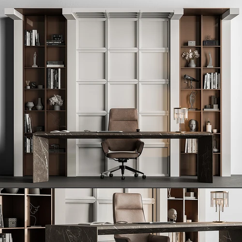 Furniture 现代大理石办公桌椅