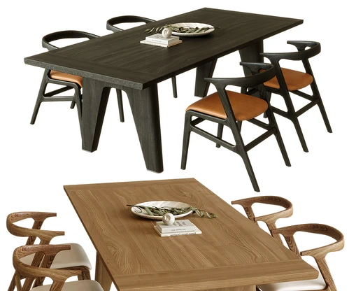 Flexform 现代餐桌椅