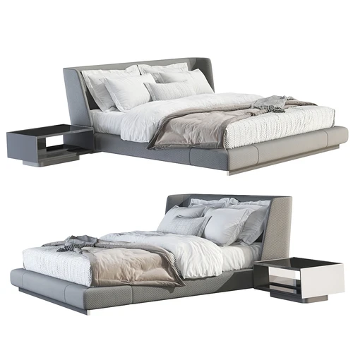 Minotti 现代双人床