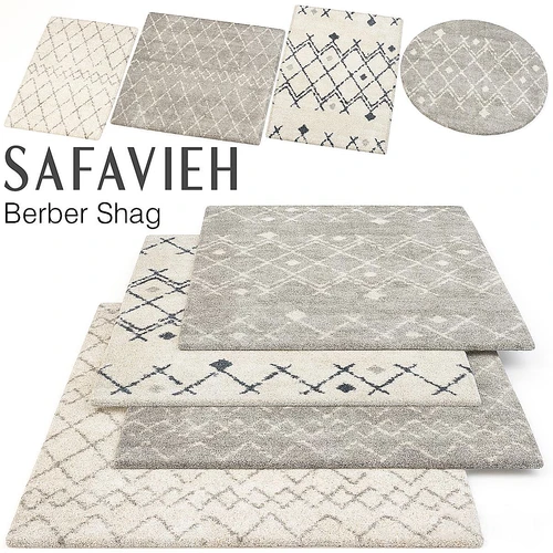 SAFAVIEH 现代简约圆形方形地毯