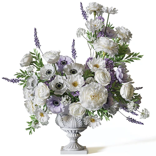 现代花瓶花卉