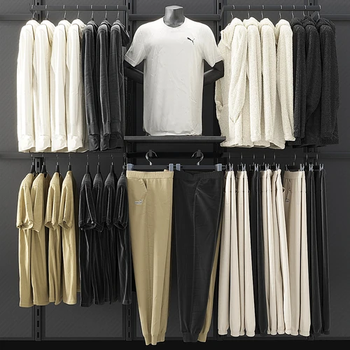 彪马服装店货架