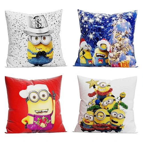 Minion 圣诞快乐枕头套装