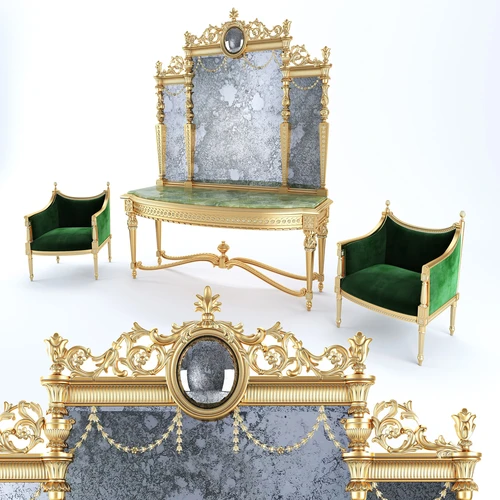 Louis XVI 欧式古典化妆台
