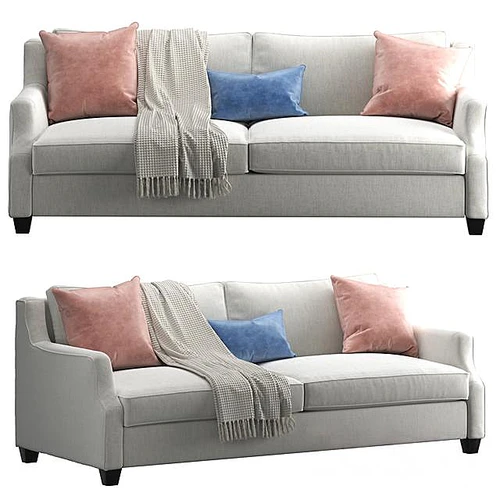 cuadra sofa现代布艺双人沙发