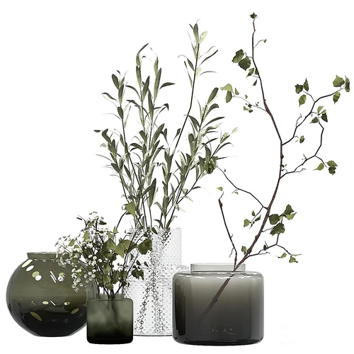 花瓶和植物装饰