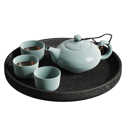 新中式茶具摆件