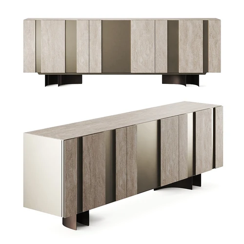 Cattelan Italia 现代金属实木边柜