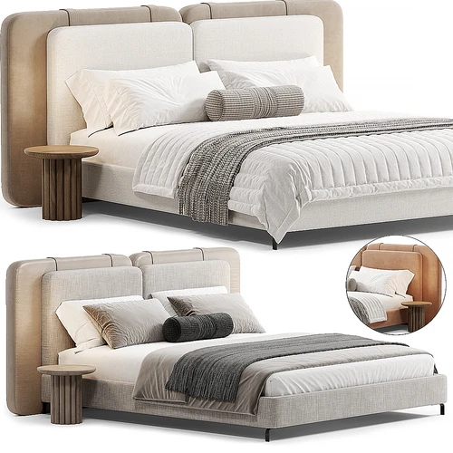 Minotti 现代双人床