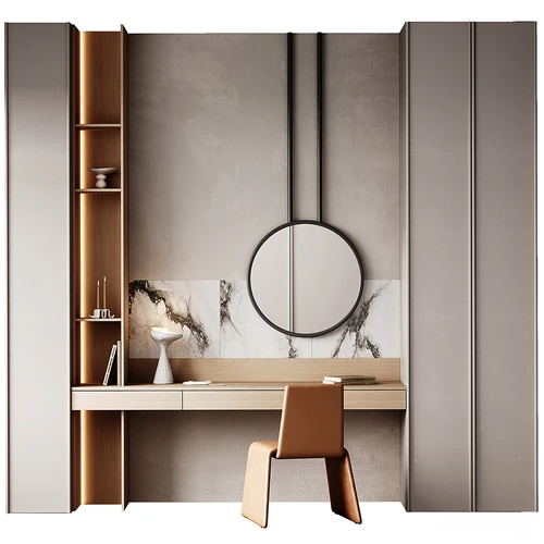 manner&matter现代一体式衣柜梳妆台