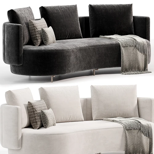 Minotti 弧形沙发