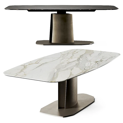 Cattelan Italia 现代大理石金属餐桌