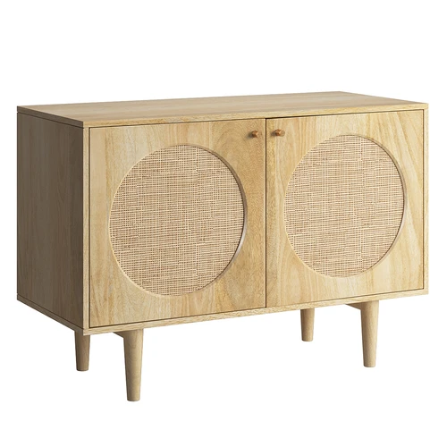Aeon Furniture中式实木藤编门边柜