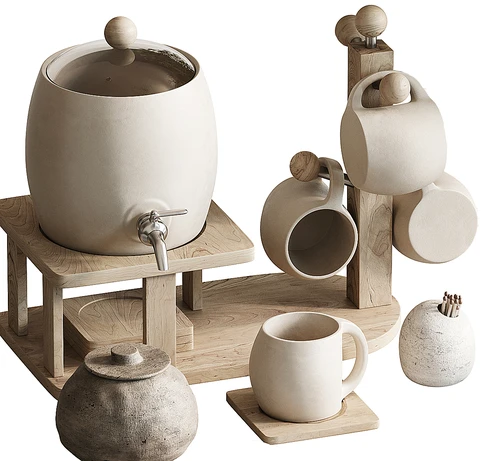 现代茶具摆件