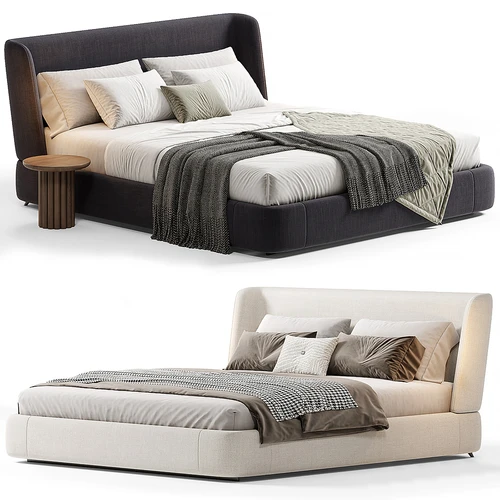 Minotti 现代双人床