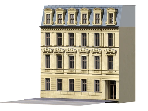 法式酒店公寓建筑外观