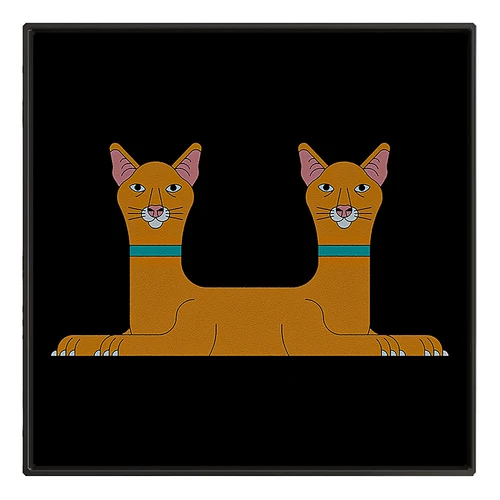 现代小猫壁画