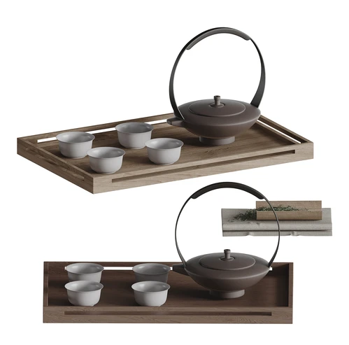 现代茶具摆件