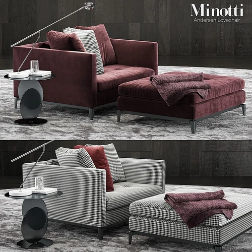 Minotti 沙发脚凳