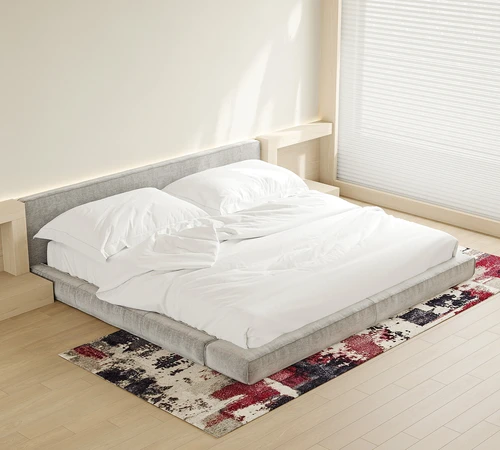Vitra 现代布艺双人床
