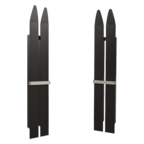 Radiator现代黑金属壁灯