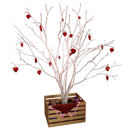 Valentine’s情人节氛围装饰树
