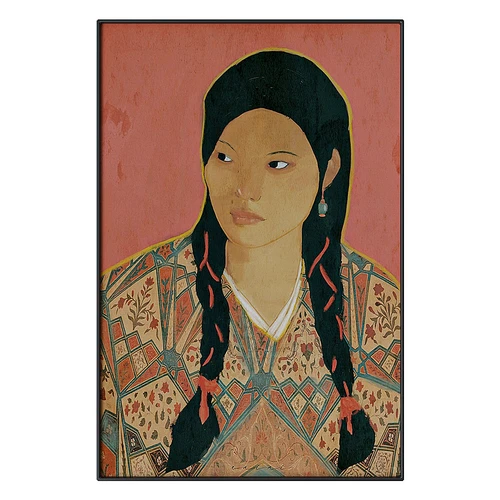 现代装饰画少女画