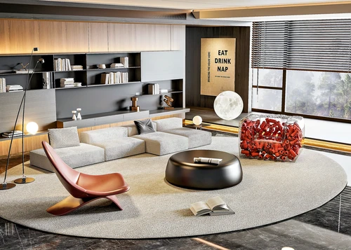 Minotti 米洛提 现代沙发茶几组合