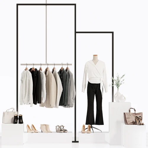 现代服装店服装展示