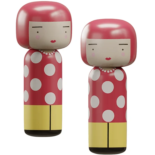 Kokeshi 女娃娃摆件
